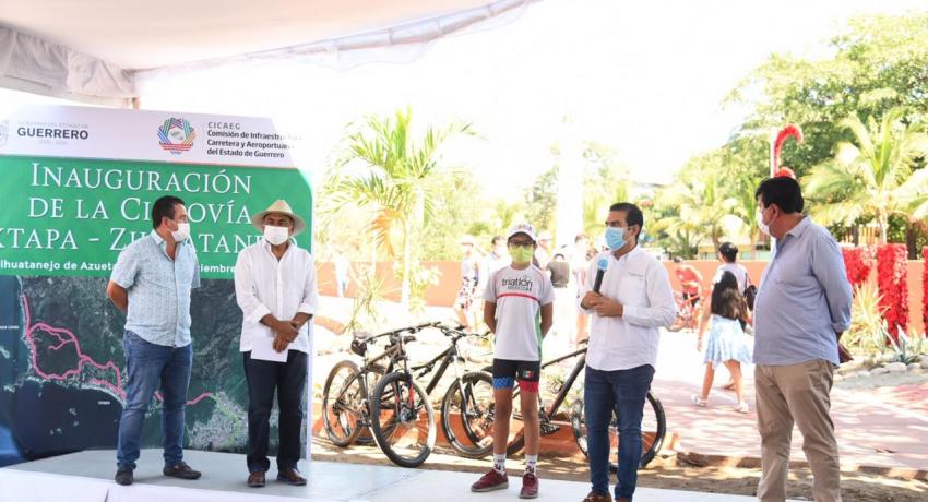 HAF y JSA Inauguran ciclovía de Ixtapa Zihuatanejo