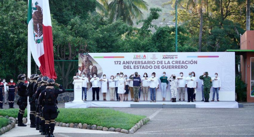 Presidente Jorge Sánchez encabeza conmemoración de la Erección del Estado de Guerrero