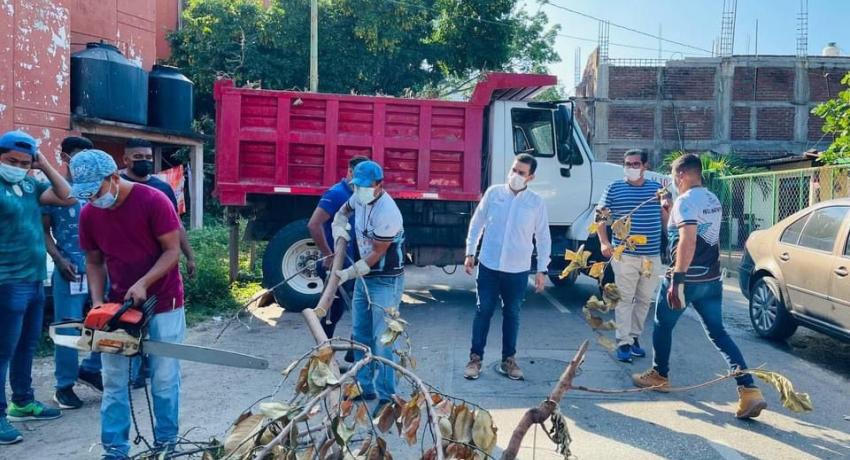Gobierno de Zihuatanejo intensificó trabajos ante paso de huracán Rick
