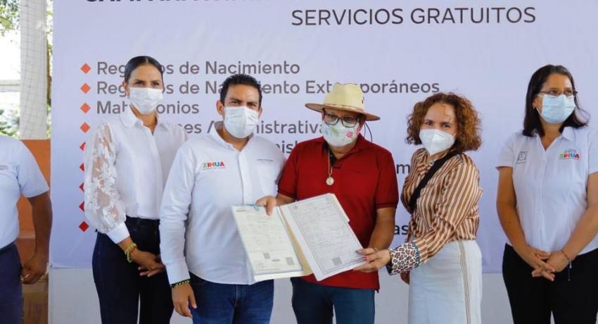 Más de 500 beneficiados con campaña gratuita del Registro Civil gestionada por alcalde Jorge Sánchez Allec
