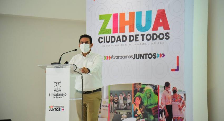 Juntos, avanzamos en transformación de Zihua: Jorge Sánchez Allec, en Informe de 100 Días