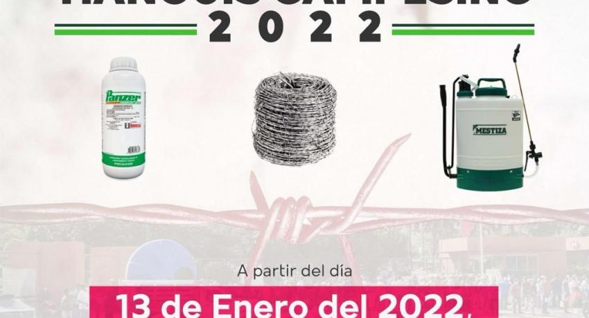 Presidente Jorge Sánchez Allec anuncia apertura de ventanilla de Tianguis Campesino 2022, desde hoy. 