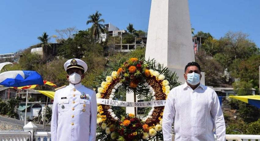 Gobierno de Jorge Sánchez presente en conmemoración de Gesta Heroica de la Defensa de Veracruz
