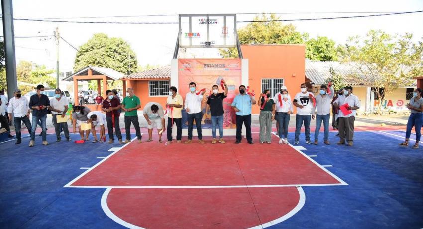 Presidente Jorge Sánchez Allec inaugura espacio público rehabilitado en Barrio Nuevo