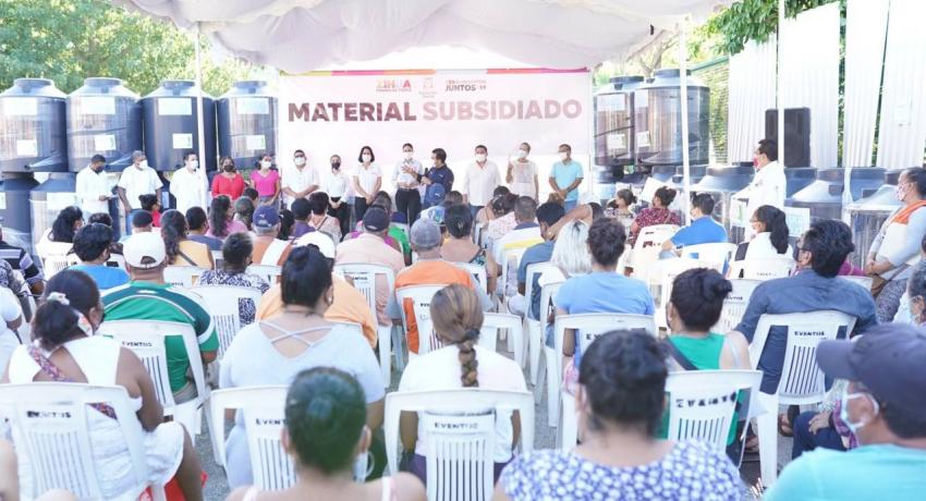Gobierno de Jorge Sánchez Allec apoya a más familias para mejorar sus viviendas