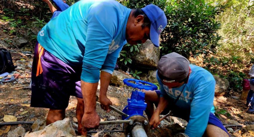 Gobierno de Zihuatanejo rehabilita sistema hidráulico en la comunidad de El Calabazalito