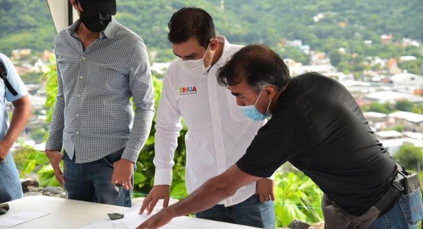 Presidente Jorge Sánchez supervisa construcción de circuito vial en colonia Los Pinos 