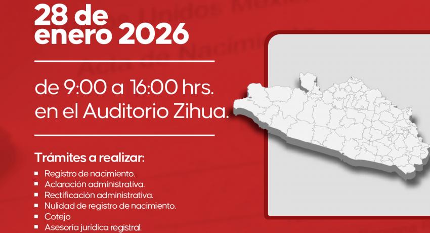 El Registro Civil acerca soluciones a las familias Zihuatanejenses