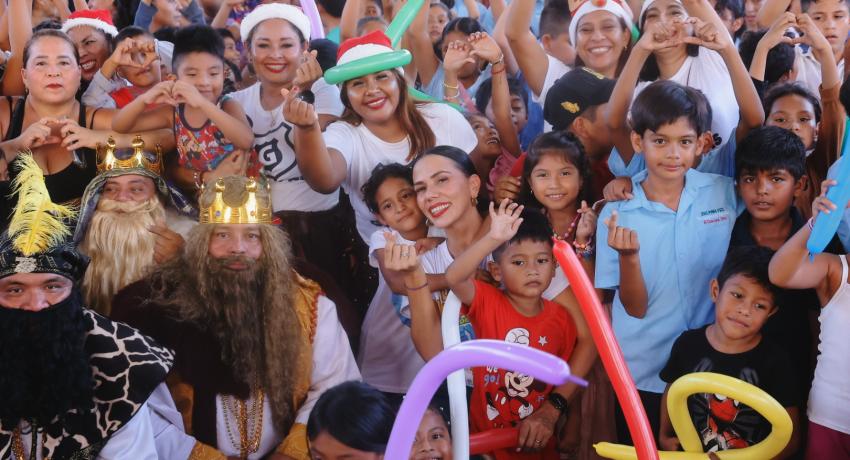 La magia de los Reyes Magos invadió las colonias Aeropuerto y Coacoyul.