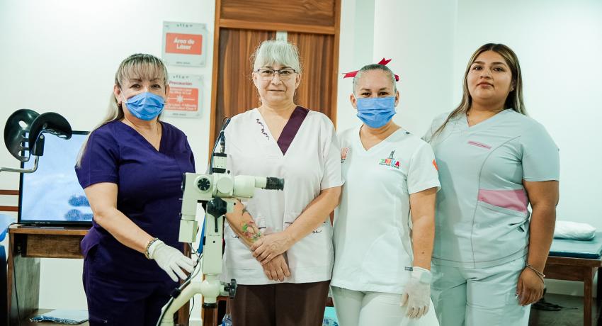 Mujeres del municipio beneficiadas con la campaña de colposcopia