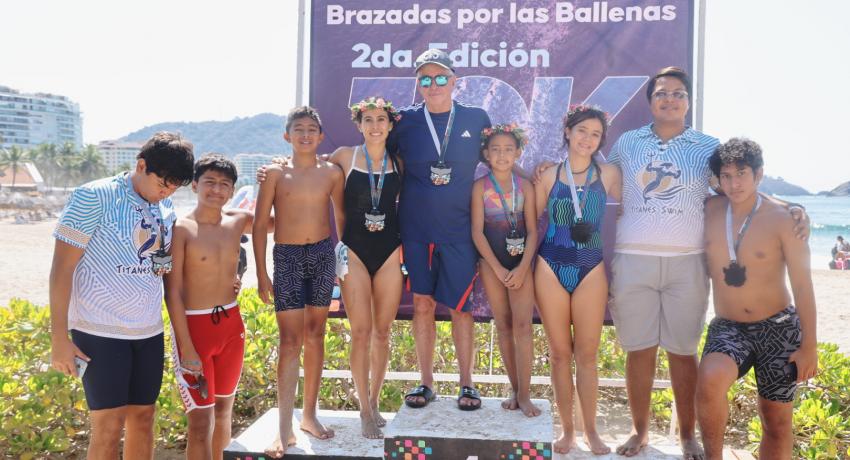 Gran participación en la 2a. edición de la “Brazada por las Ballenas”.