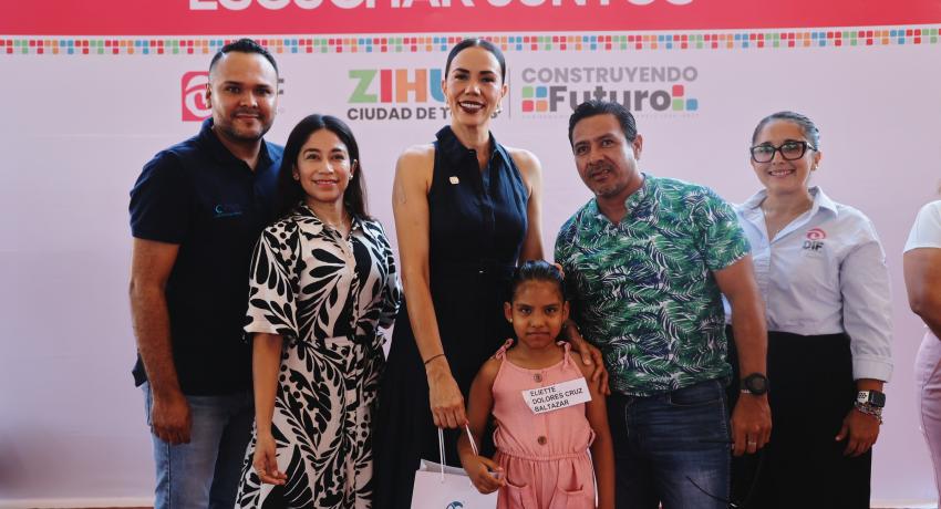 Presidenta Lizette Tapia Castro entrega aparatos auditivos gratuitos a 100 habitantes de Zihuatanejo.