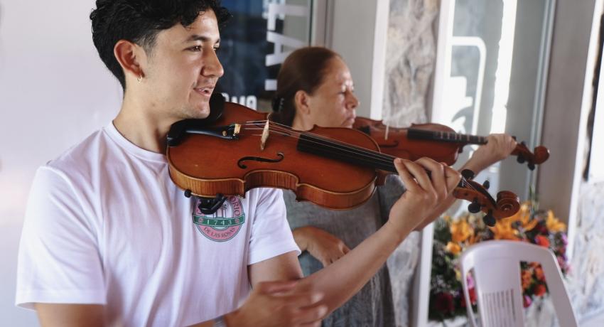 Conservatorio de las Flores de Morelia ofrece taller para músicos locales.