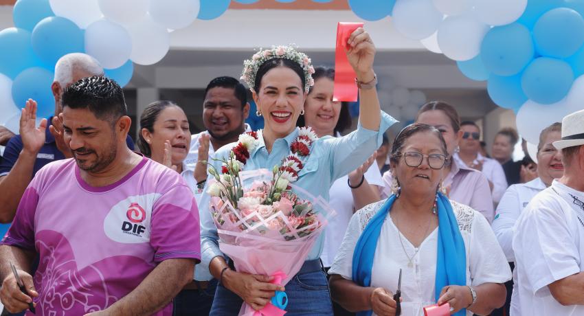 Los Achotes reciben con alegría su casa club remodelada.