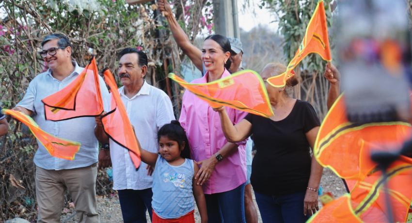 Más colonias beneficiadas con obras de gran beneficio.
