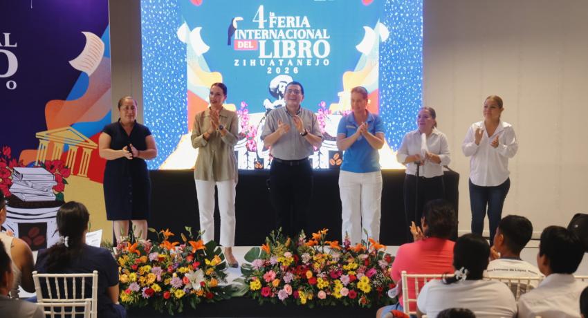 Inicia actividades la Feria Internacional del Libro Ixtapa Zihuatanejo 2026.