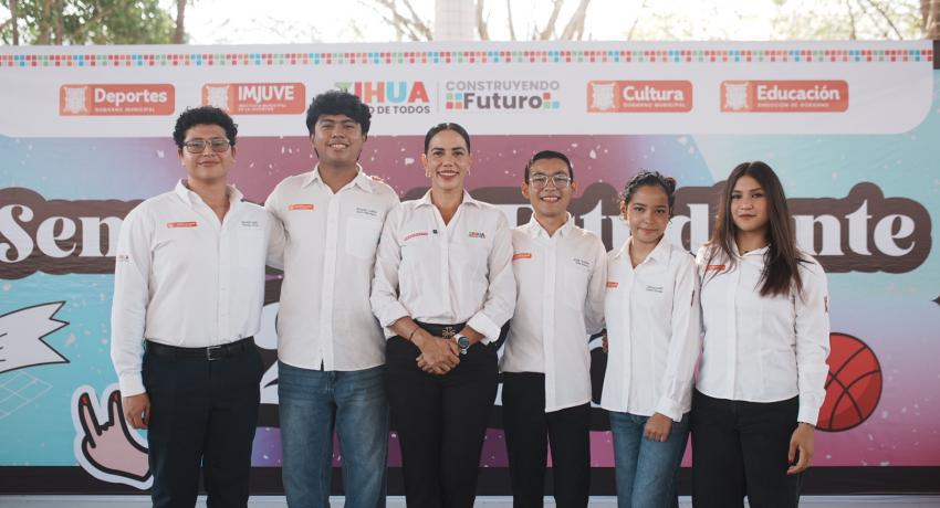 Presidenta Lizette Tapia Castro pone en marcha actividades deportivas de la Semana del Estudiante 2026