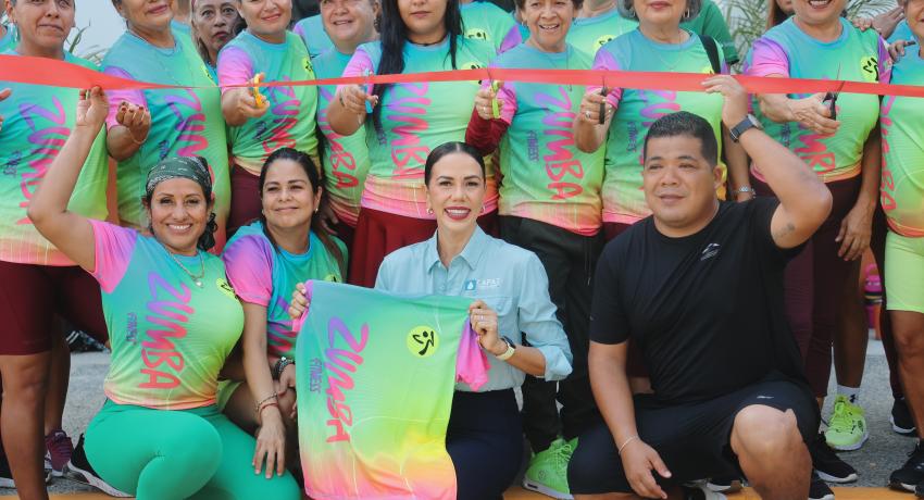 Impulsan salud y bienestar con nuevo espacio de zumba en la Unidad Deportiva