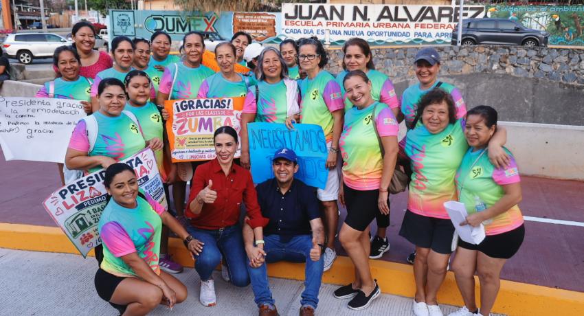 Lizette Tapia Castro inaugura la ampliación del parque lineal