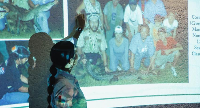 Gobierno de Lizette Tapia Castro trae curso de capacitación para el manejo adecuado de los cocodrilos