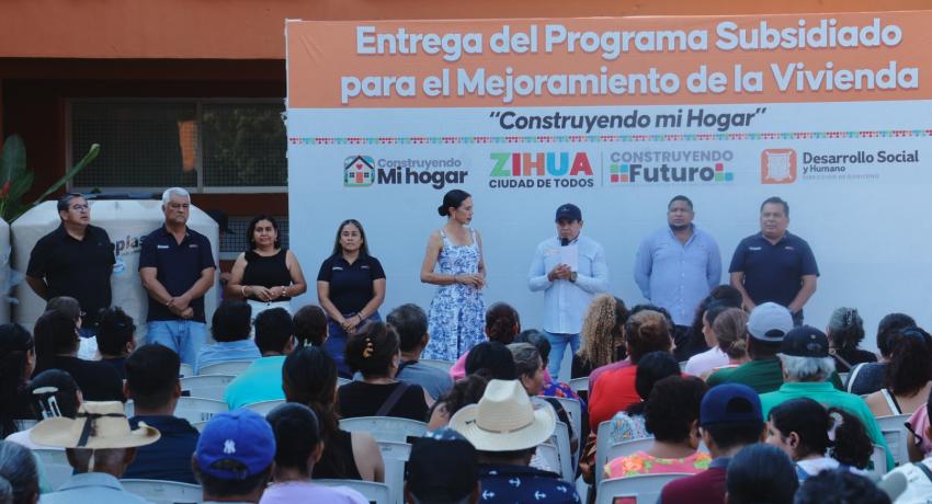 Se realiza una nueva entrega de material subsidiado para el mejoramiento de la vivienda.