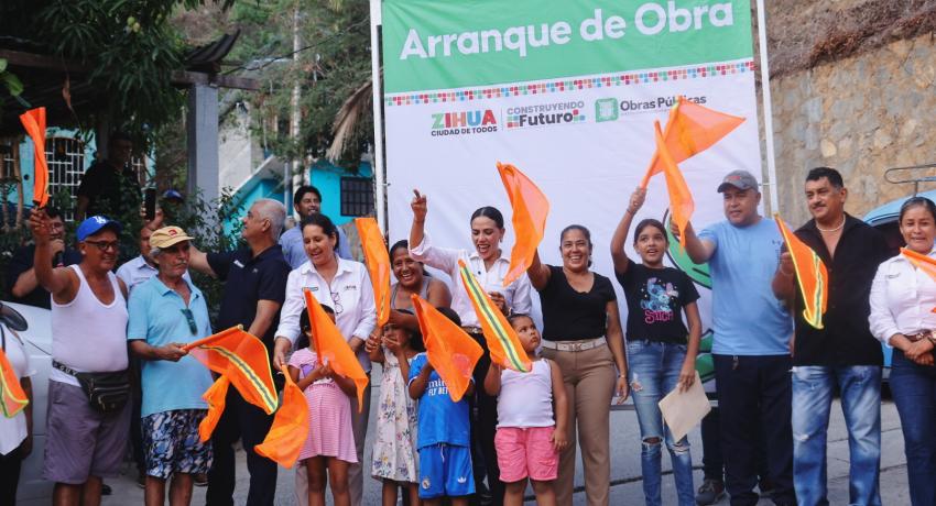 Lizette Tapia Castro arranca remodelación de espacio público en la colonia René Juárez Cisneros