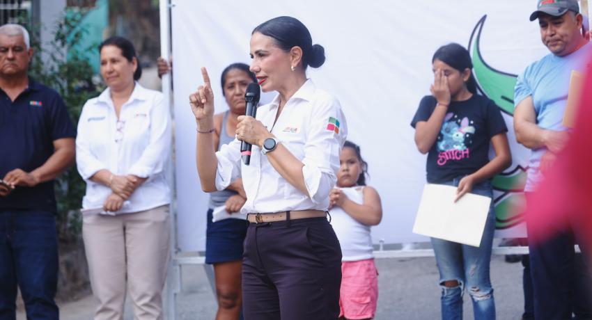 Lizette Tapia Castro arranca remodelación de espacio público en la colonia René Juárez Cisneros