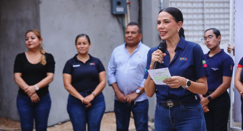 Arranca obra de andador en la colonia Darío Galeana