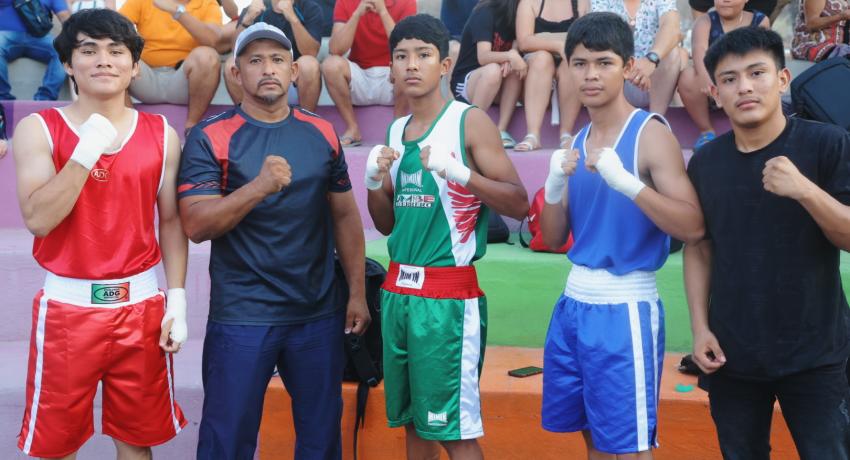 Box amateur llena la cancha municipal y convivencia deportiva en Zihuatanejo