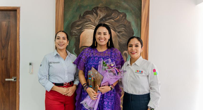 Gobierno Municipal de Zihuatanejo recibe a Hilda Ruth Lorenzo Hernández, titular de la Secretaría de la Mujer del Gobierno del Estado