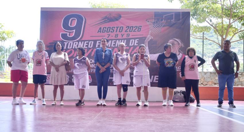 En la Capital del Deporte se realizó el 9.º Torneo Femenil de Baloncesto de Convivencia 2026