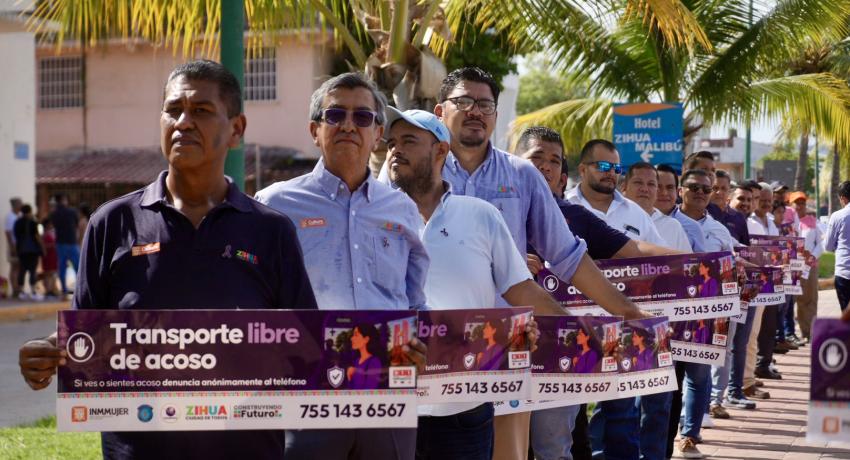 Gobierno municipal y organizaciones del transporte ponen en marcha la campaña “Transporte Libre de Acoso”