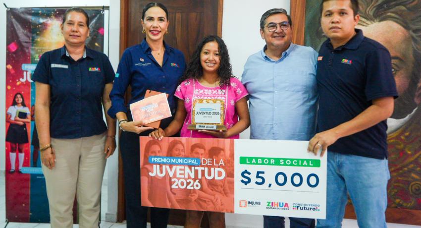 Entrega el Gobierno de Zihuatanejo el Premio Municipal de la Juventud 2026