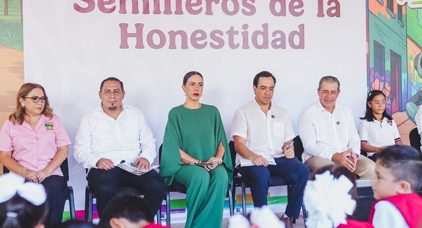 Presidenta Lizette Tapia Castro participa en inauguración del programa federal Semillas de Honestidad