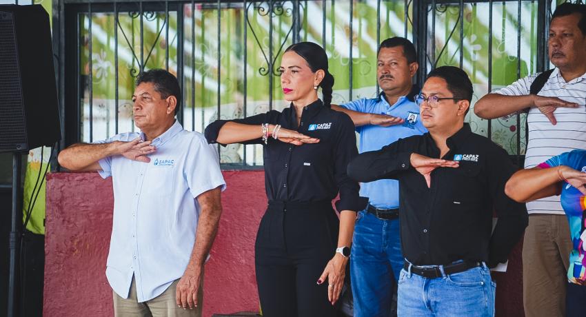 Presidenta Lizette Tapia Castro da inicio al programa Guardianes del Agua en escuelas del municipio