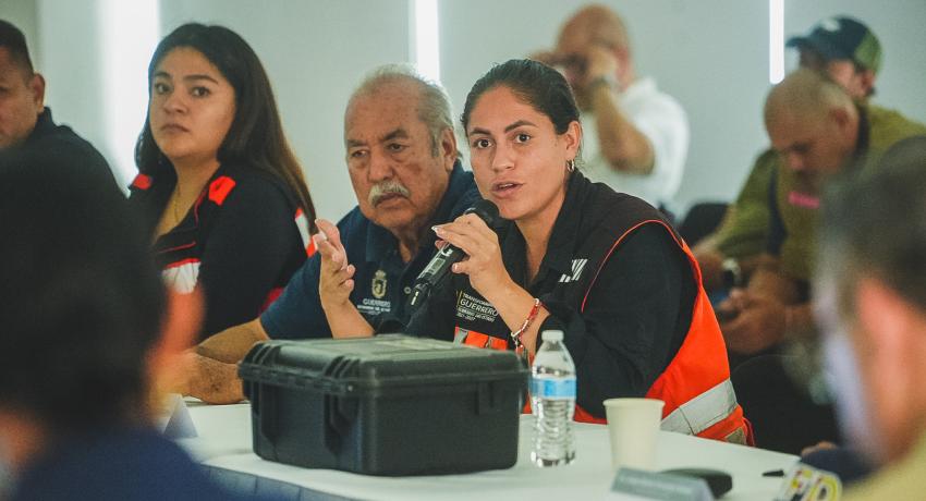 Presidenta Lizette Tapia Castro encabeza última evaluación de daños del huracán Polo