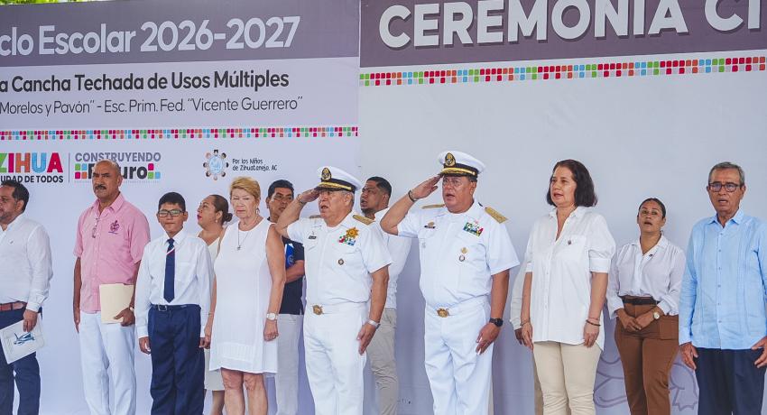 Gobierno de Zihuatanejo inicia el ciclo escolar 2026-2027 con mejores espacios para las niñas y los niños