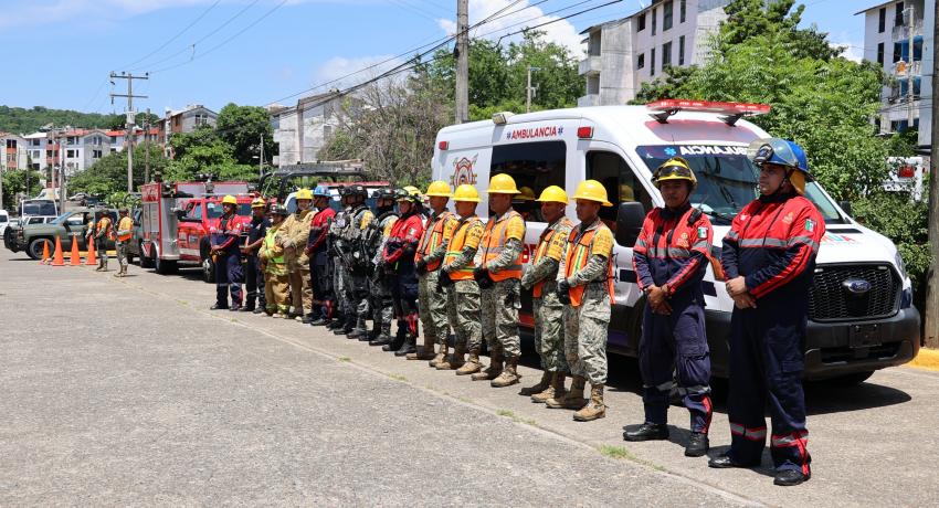 Zihuatanejo participa en el Macrosimulacro Nacional de Sismo