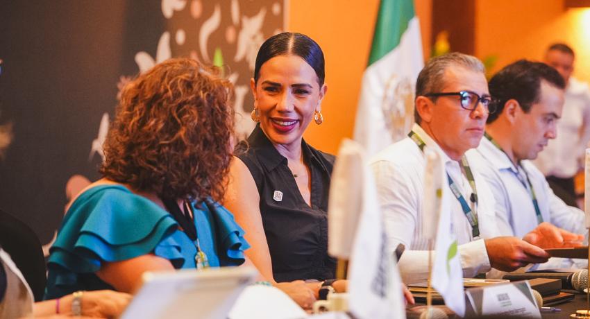 Presidenta Lizette Tapia Castro da la bienvenida a contralores de Estados-Federación reunidos en Ixtapa