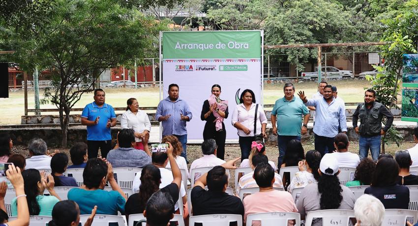 Gobierno Municipal rehabilita espacio deportivo y recreativo en la colonia El Hujal