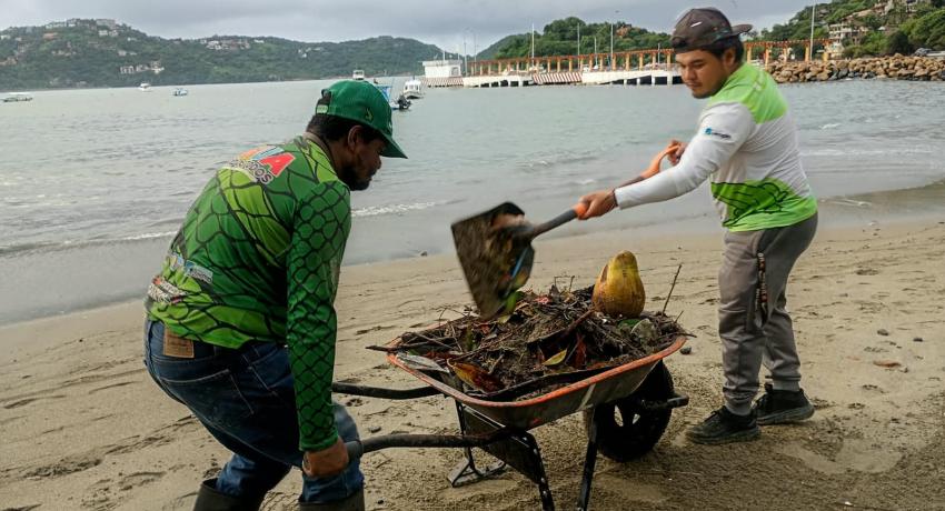 Intensifica el Gobierno Municipal las labores de limpieza tras las lluvias