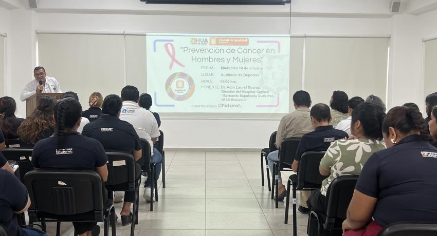 Gobierno de Zihuatanejo fortalece la prevención del cáncer en mujeres y hombres con acciones de concientización